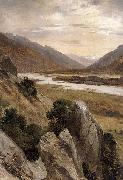 Alexandre Calame Mountainous Riverscape USA oil painting artist